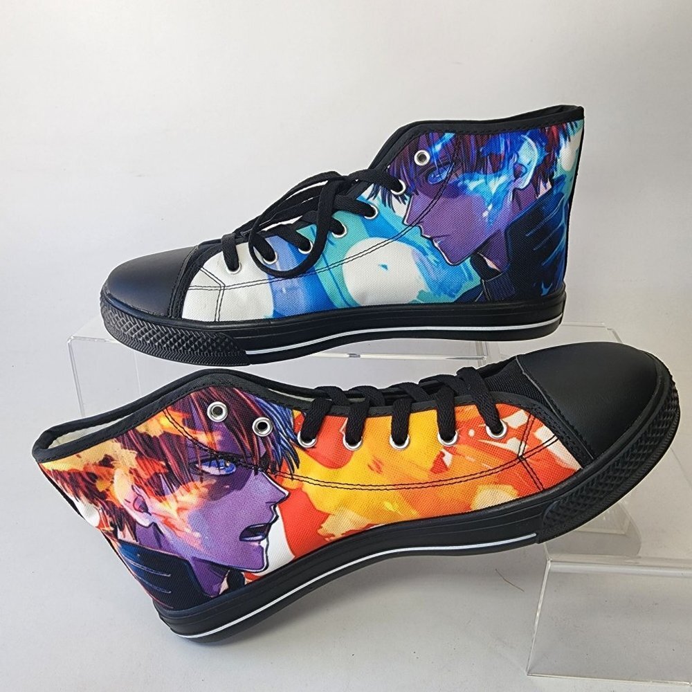 Anime print Shoes Colorful  high tops Size 42